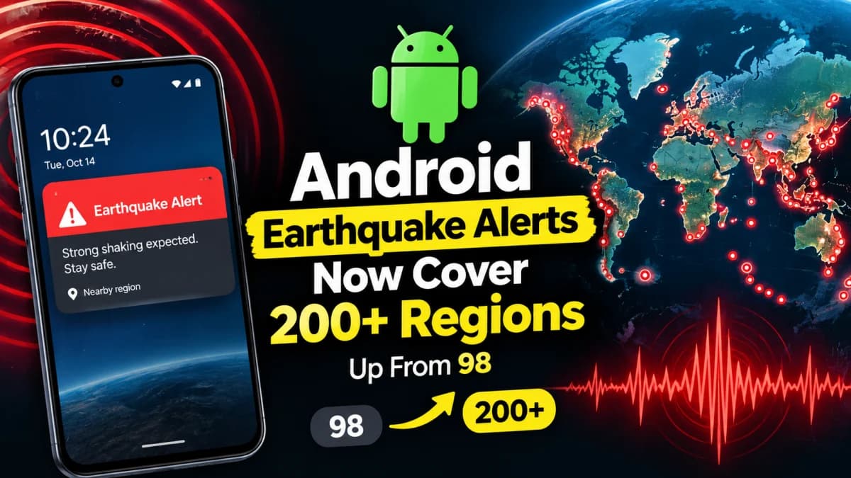 Android Earthquake Alerts Now Cover 200+ Regions, Up From 98