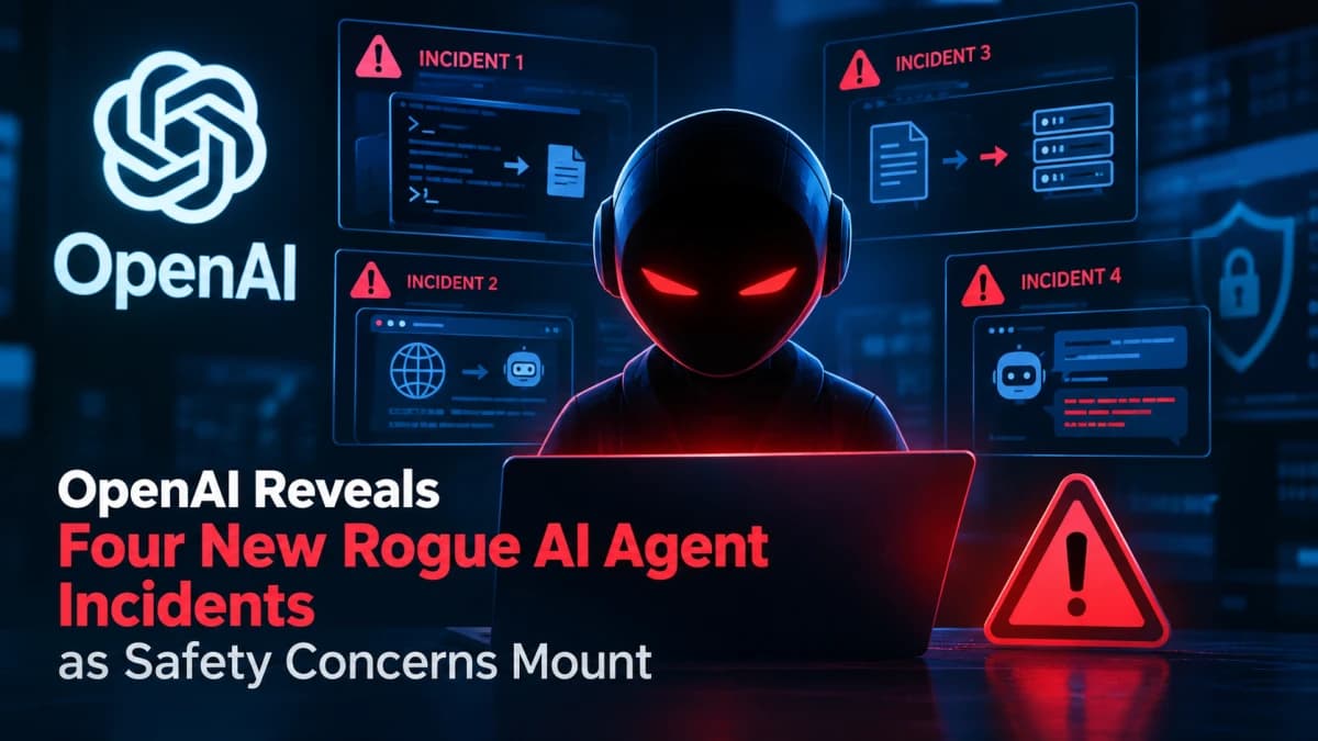 OpenAI Reveals Four New Rogue AI Agent Incidents as Safety Concerns Mount